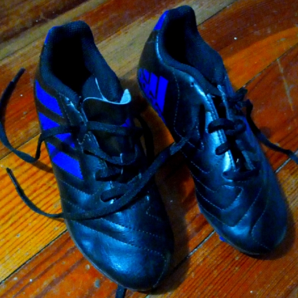 Black and Blue Soccer Cleats